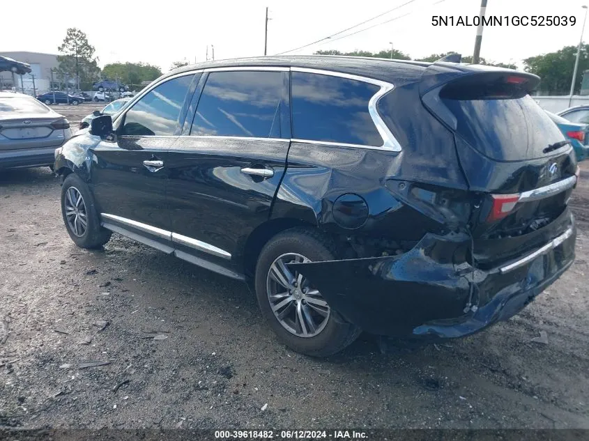 2016 Infiniti Qx60 VIN: 5N1AL0MN1GC525039 Lot: 39618482