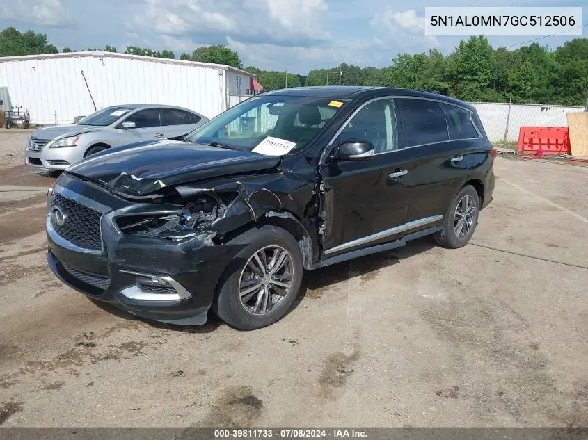 2016 Infiniti Qx60 VIN: 5N1AL0MN7GC512506 Lot: 39811733