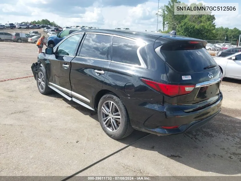 2016 Infiniti Qx60 VIN: 5N1AL0MN7GC512506 Lot: 39811733