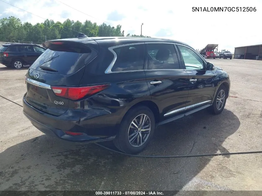 2016 Infiniti Qx60 VIN: 5N1AL0MN7GC512506 Lot: 39811733