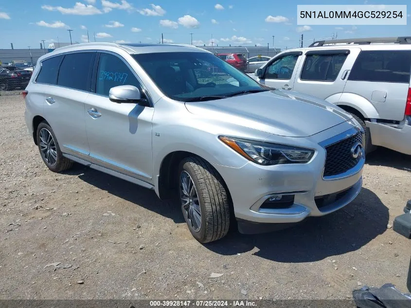 2016 Infiniti Qx60 VIN: 5N1AL0MM4GC529254 Lot: 39928147