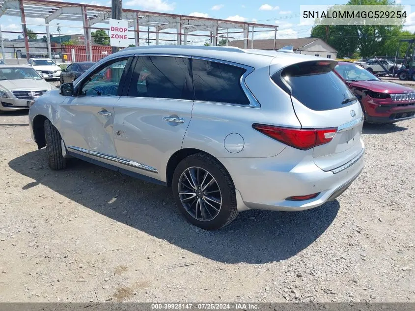 2016 Infiniti Qx60 VIN: 5N1AL0MM4GC529254 Lot: 39928147