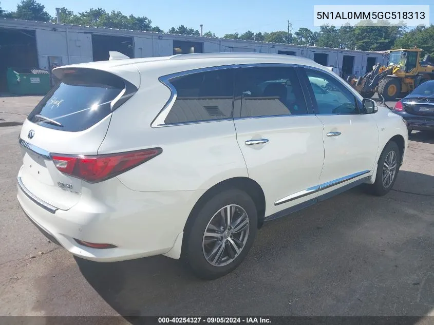 2016 Infiniti Qx60 VIN: 5N1AL0MM5GC518313 Lot: 40254327