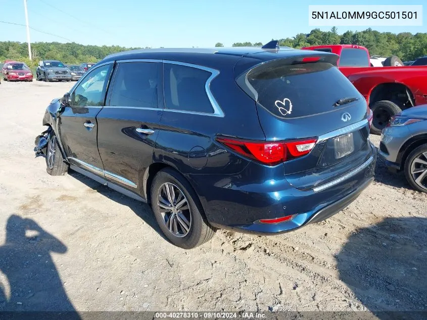 2016 Infiniti Qx60 VIN: 5N1AL0MM9GC501501 Lot: 40278310