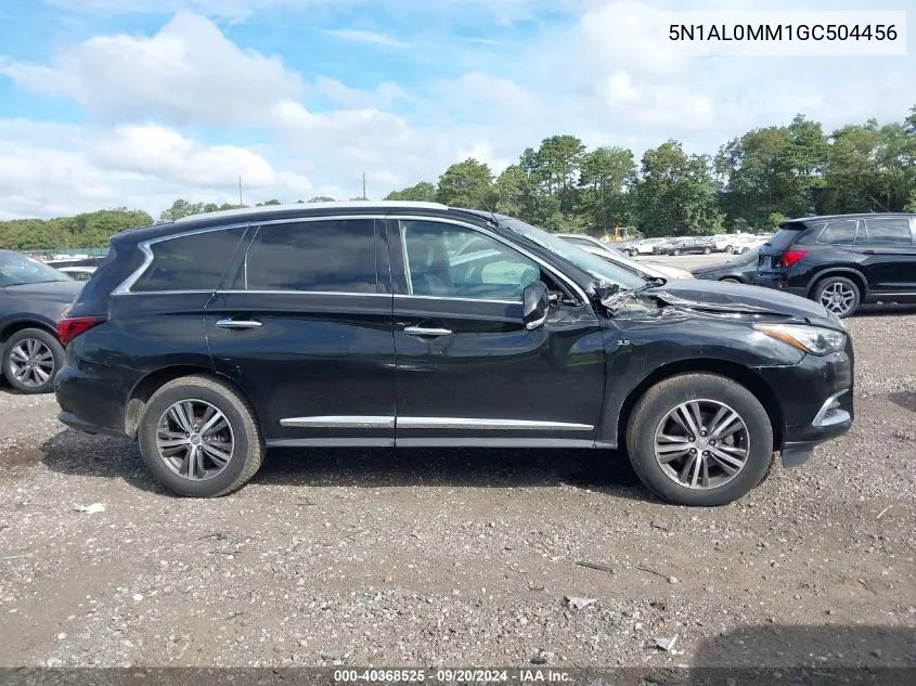 2016 Infiniti Qx60 VIN: 5N1AL0MM1GC504456 Lot: 40368525