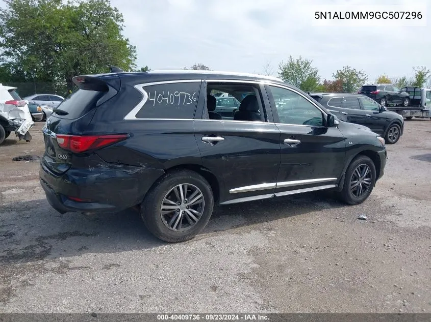 2016 Infiniti Qx60 VIN: 5N1AL0MM9GC507296 Lot: 40409736