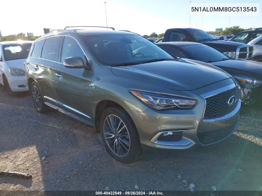 2016 Infiniti Qx60 VIN: 5N1AL0MM8GC513543 Lot: 40422549