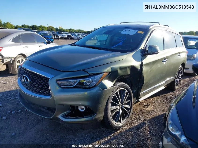 2016 Infiniti Qx60 VIN: 5N1AL0MM8GC513543 Lot: 40422549