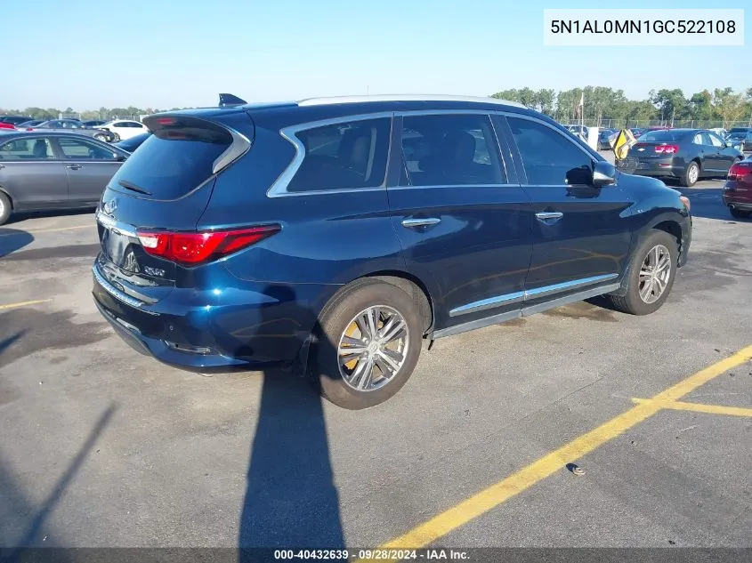 2016 Infiniti Qx60 VIN: 5N1AL0MN1GC522108 Lot: 40432639