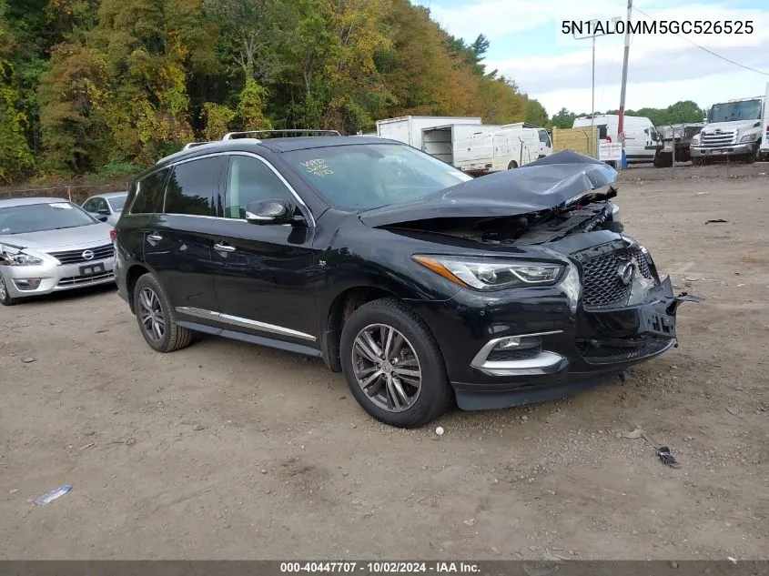 2016 Infiniti Qx60 VIN: 5N1AL0MM5GC526525 Lot: 40447707