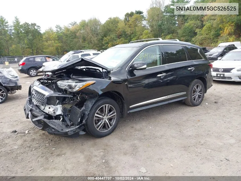 2016 Infiniti Qx60 VIN: 5N1AL0MM5GC526525 Lot: 40447707