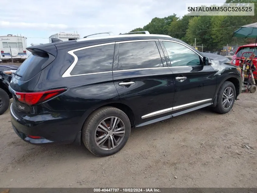 2016 Infiniti Qx60 VIN: 5N1AL0MM5GC526525 Lot: 40447707