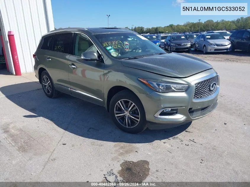 2016 Infiniti Qx60 VIN: 5N1AL0MM1GC533052 Lot: 40452368