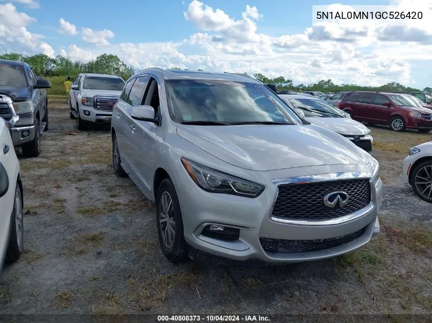 2016 Infiniti Qx60 VIN: 5N1AL0MN1GC526420 Lot: 40508373