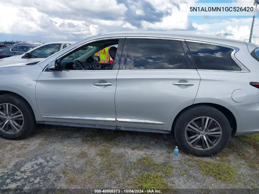 2016 Infiniti Qx60 VIN: 5N1AL0MN1GC526420 Lot: 40508373