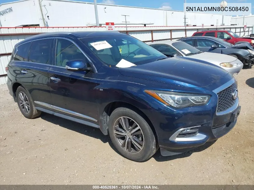 2016 Infiniti Qx60 VIN: 5N1AL0MN8GC508450 Lot: 40525361