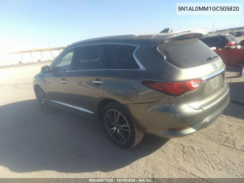 5N1AL0MM1GC505820 2016 Infiniti Qx60