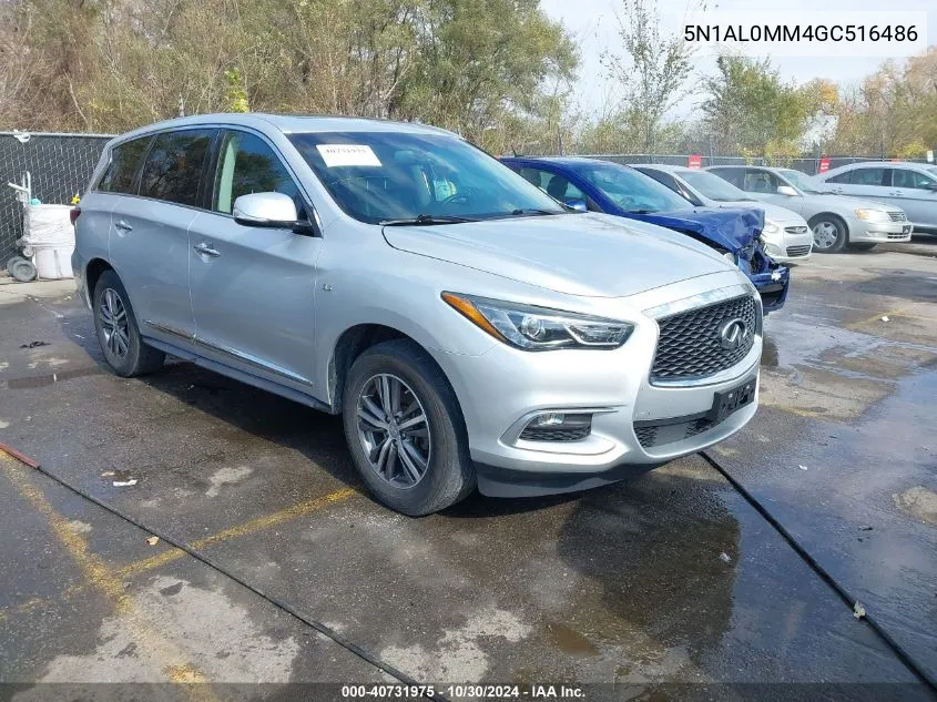 2016 Infiniti Qx60 VIN: 5N1AL0MM4GC516486 Lot: 40731975