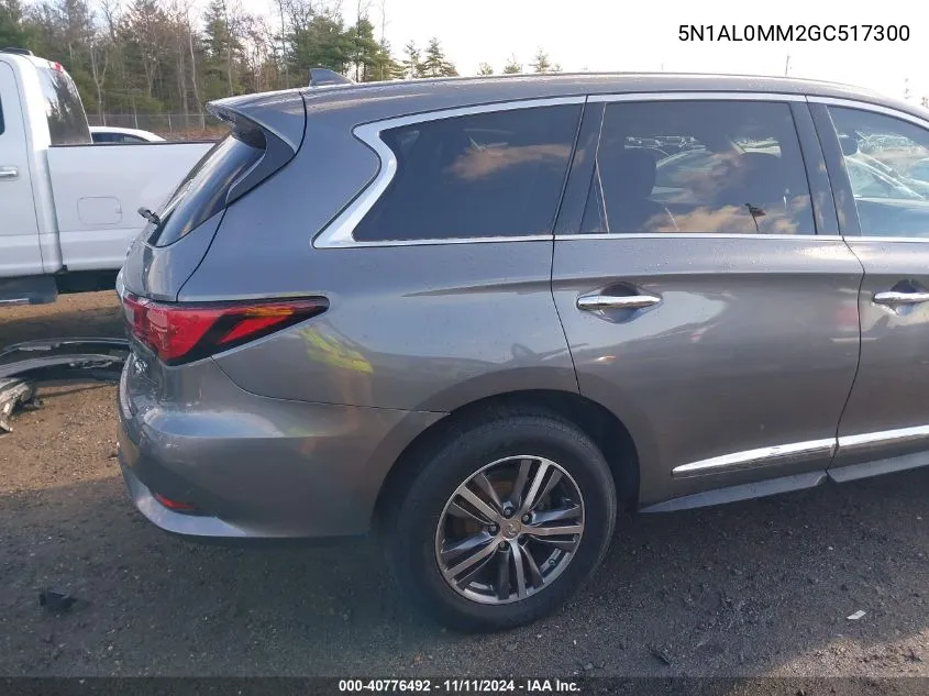 2016 Infiniti Qx60 VIN: 5N1AL0MM2GC517300 Lot: 40776492