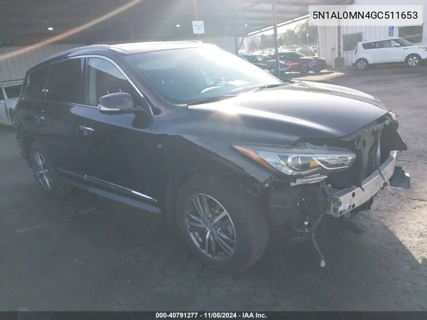 2016 Infiniti Qx60 VIN: 5N1AL0MN4GC511653 Lot: 40791277