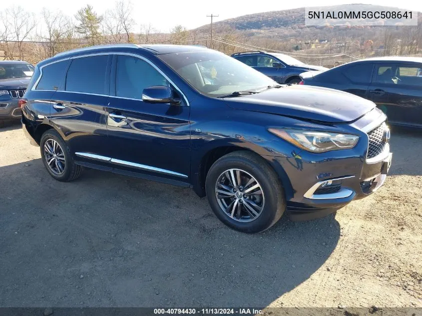 2016 Infiniti Qx60 VIN: 5N1AL0MM5GC508641 Lot: 40794430