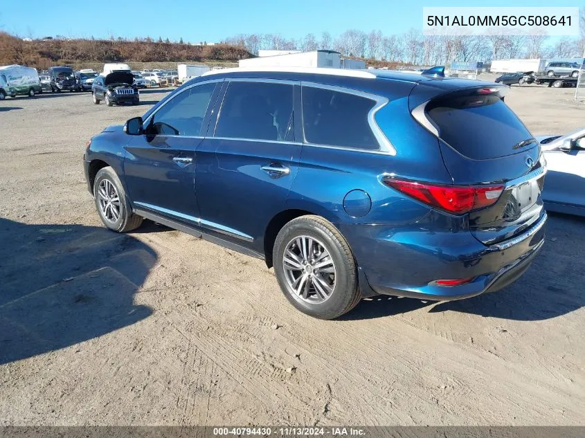 2016 Infiniti Qx60 VIN: 5N1AL0MM5GC508641 Lot: 40794430