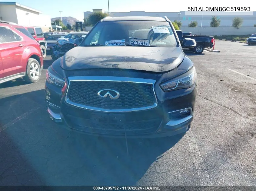 2016 Infiniti Qx60 VIN: 5N1AL0MN8GC519593 Lot: 40795792