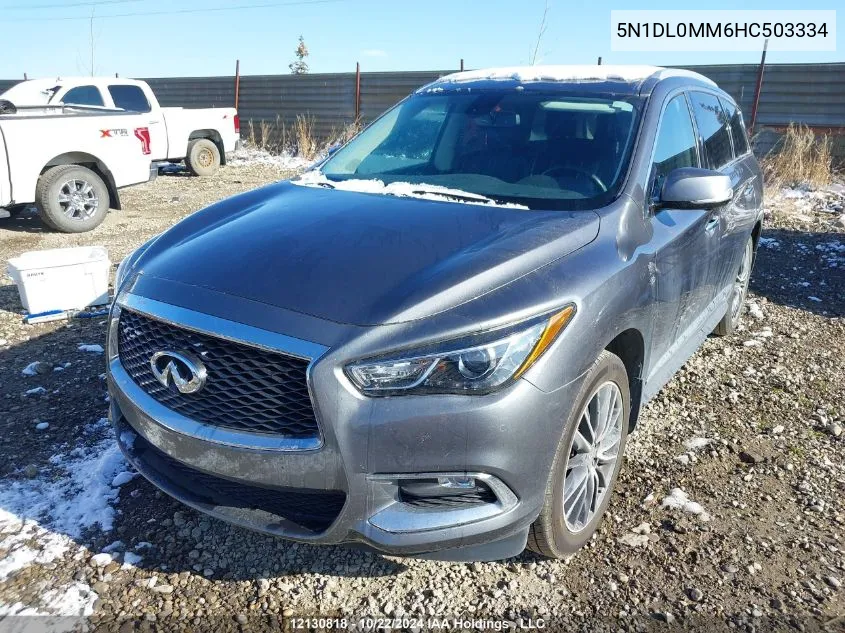 2017 Infiniti Qx60 VIN: 5N1DL0MM6HC503334 Lot: 12130818