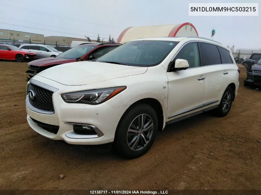 2017 Infiniti Qx60 VIN: 5N1DL0MM9HC503215 Lot: 12138717