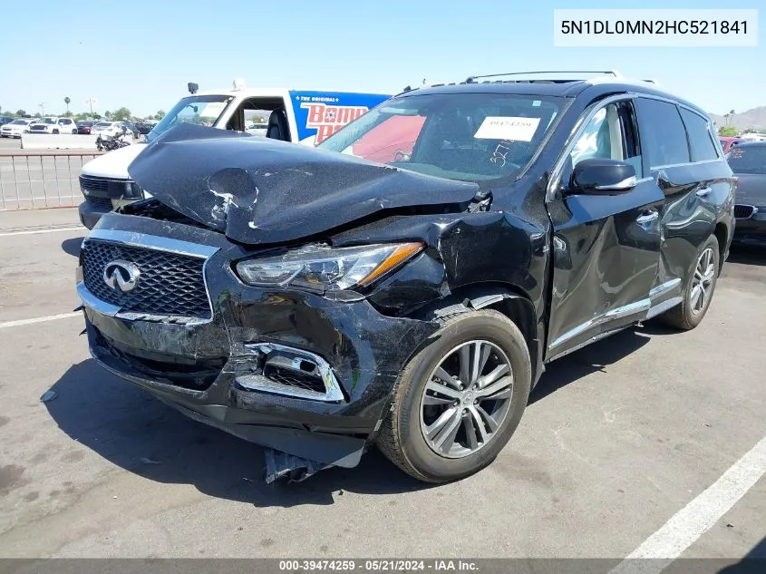 5N1DL0MN2HC521841 2017 Infiniti Qx60