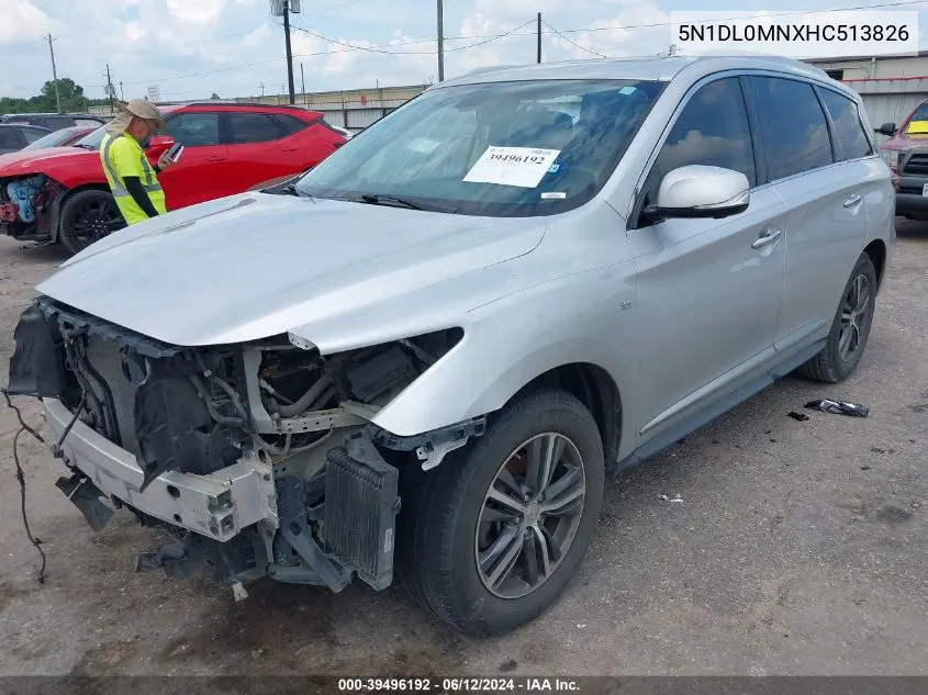 2017 Infiniti Qx60 VIN: 5N1DL0MNXHC513826 Lot: 39496192