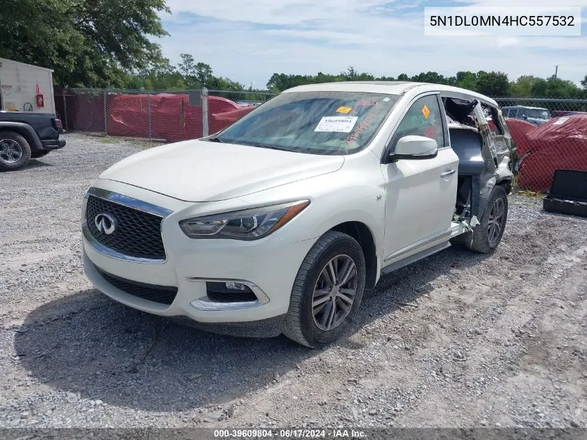 2017 Infiniti Qx60 VIN: 5N1DL0MN4HC557532 Lot: 39609804