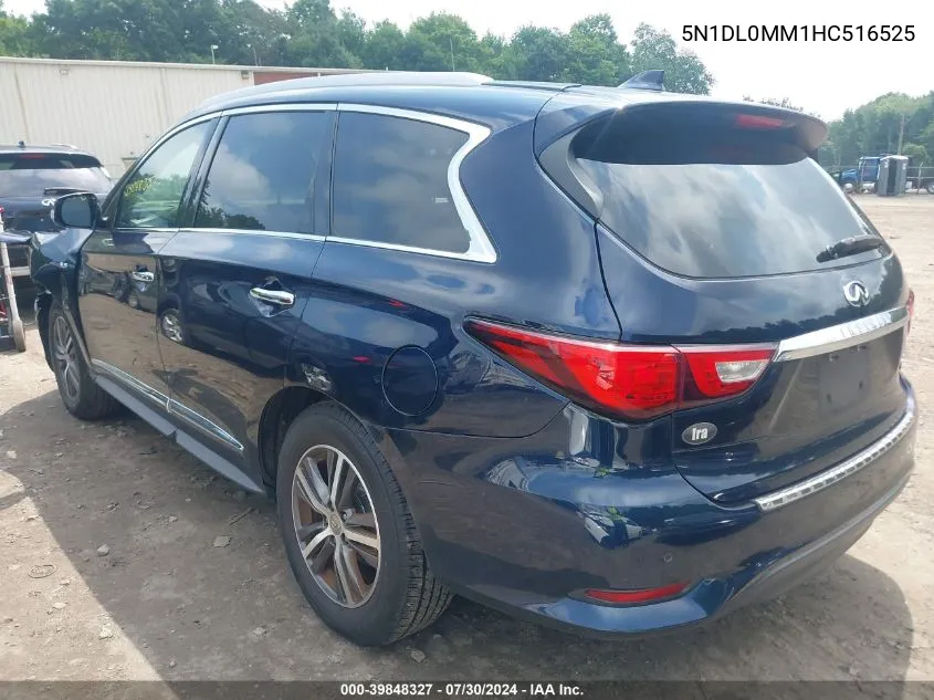 2017 Infiniti Qx60 VIN: 5N1DL0MM1HC516525 Lot: 39848327