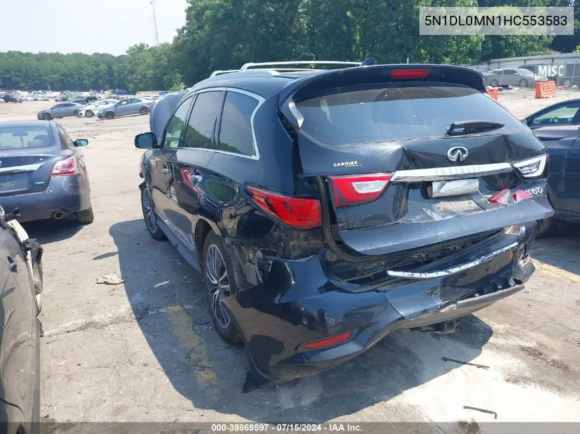 2017 Infiniti Qx60 VIN: 5N1DL0MN1HC553583 Lot: 39869597