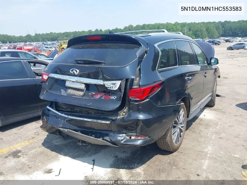 2017 Infiniti Qx60 VIN: 5N1DL0MN1HC553583 Lot: 39869597