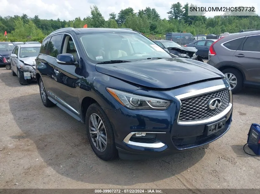 2017 Infiniti Qx60 VIN: 5N1DL0MM2HC557732 Lot: 39907272