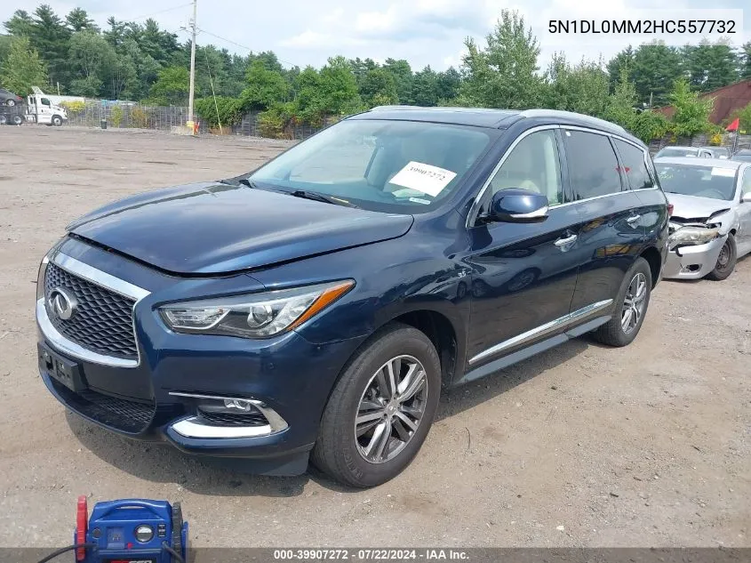 2017 Infiniti Qx60 VIN: 5N1DL0MM2HC557732 Lot: 39907272