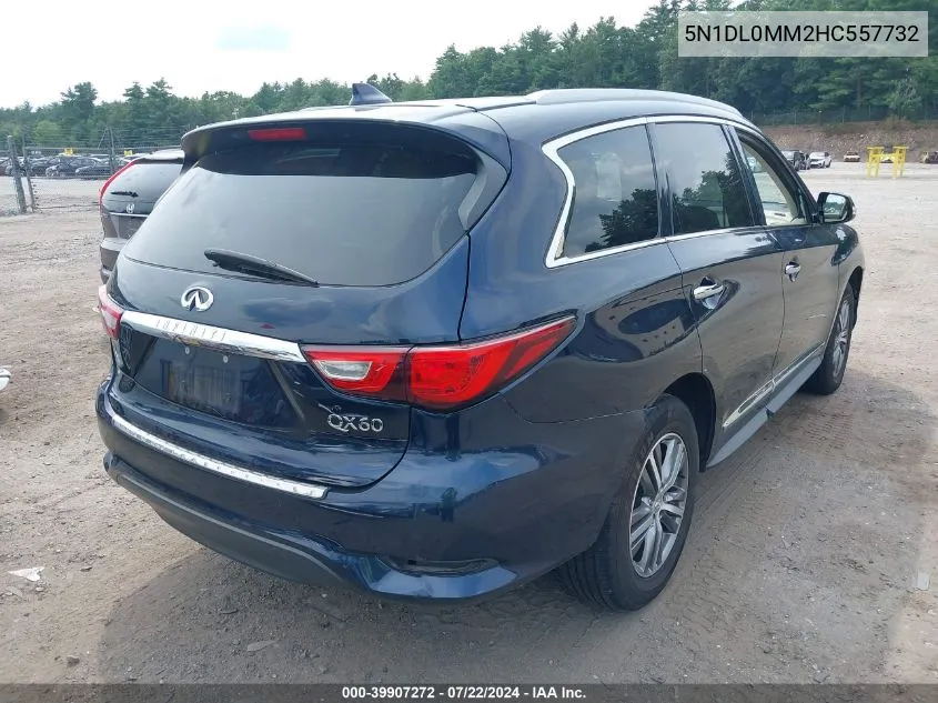 2017 Infiniti Qx60 VIN: 5N1DL0MM2HC557732 Lot: 39907272