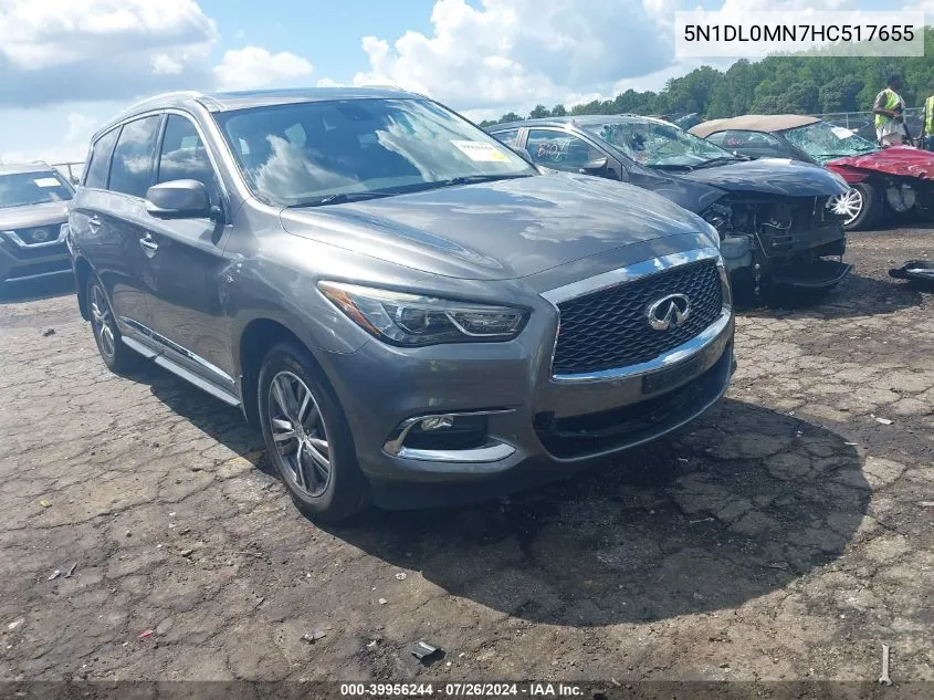 2017 Infiniti Qx60 VIN: 5N1DL0MN7HC517655 Lot: 39956244