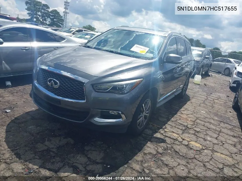 2017 Infiniti Qx60 VIN: 5N1DL0MN7HC517655 Lot: 39956244