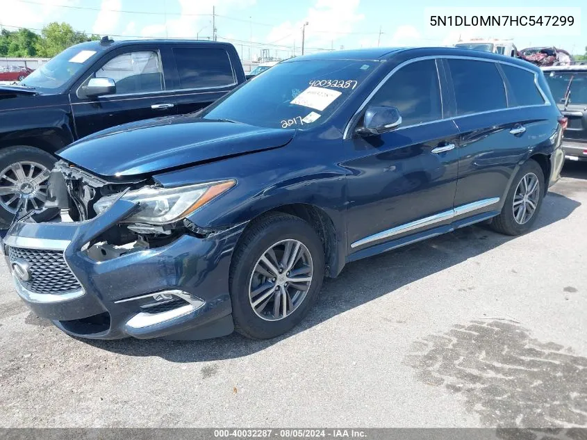 2017 Infiniti Qx60 VIN: 5N1DL0MN7HC547299 Lot: 40032287