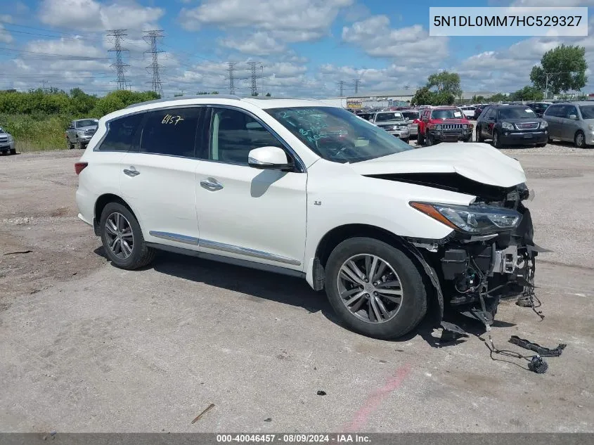 2017 Infiniti Qx60 VIN: 5N1DL0MM7HC529327 Lot: 40046457