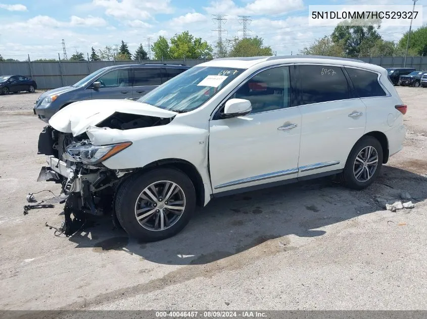 2017 Infiniti Qx60 VIN: 5N1DL0MM7HC529327 Lot: 40046457