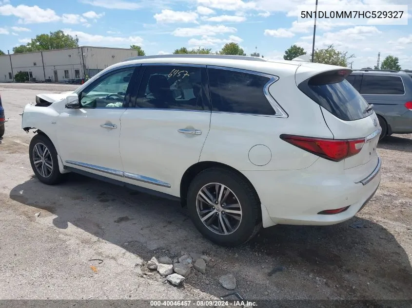 2017 Infiniti Qx60 VIN: 5N1DL0MM7HC529327 Lot: 40046457