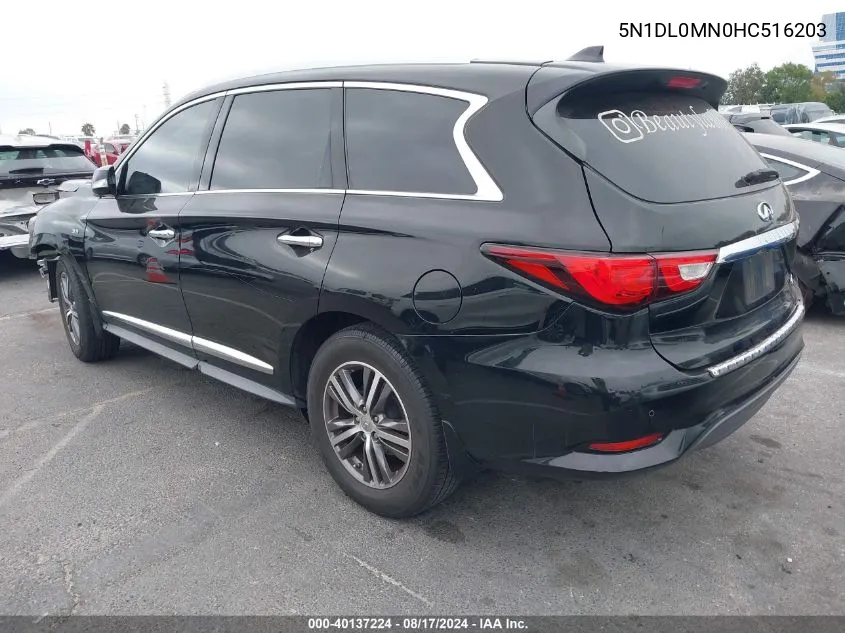 2017 Infiniti Qx60 VIN: 5N1DL0MN0HC516203 Lot: 40137224