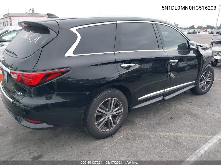 2017 Infiniti Qx60 VIN: 5N1DL0MN0HC516203 Lot: 40137224