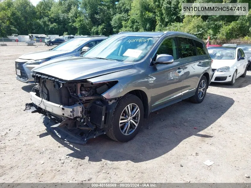 2017 Infiniti Qx60 VIN: 5N1DL0MM2HC547413 Lot: 40158569