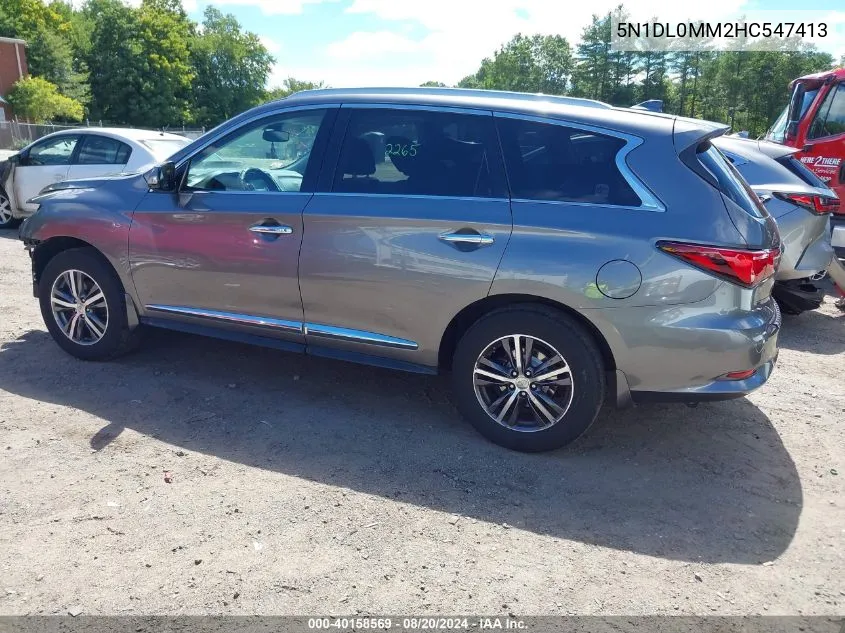 2017 Infiniti Qx60 VIN: 5N1DL0MM2HC547413 Lot: 40158569