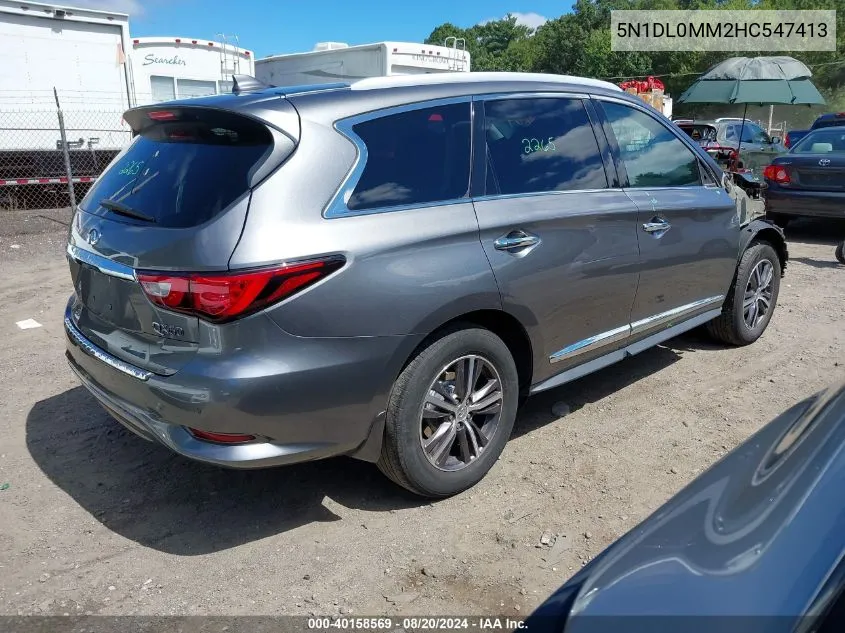 2017 Infiniti Qx60 VIN: 5N1DL0MM2HC547413 Lot: 40158569