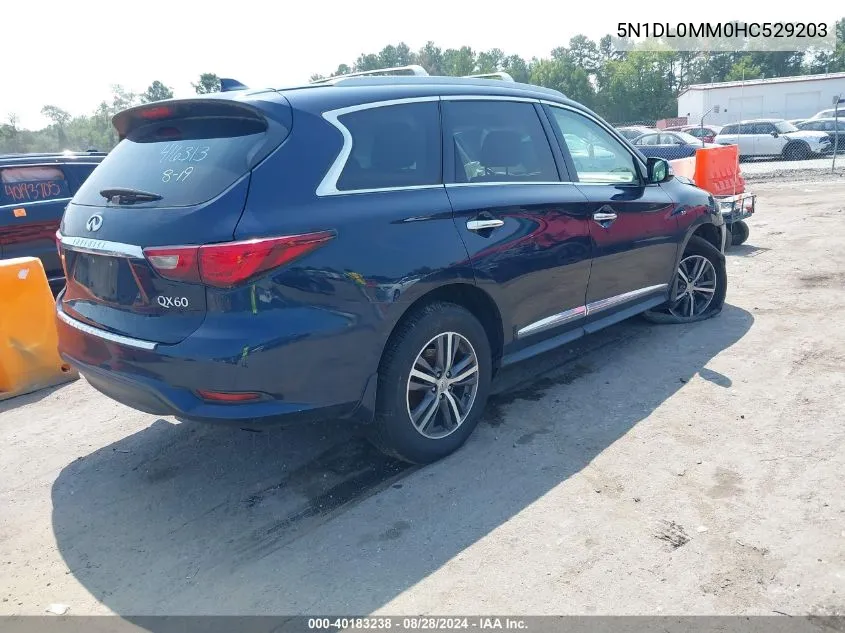 2017 Infiniti Qx60 VIN: 5N1DL0MM0HC529203 Lot: 40183238